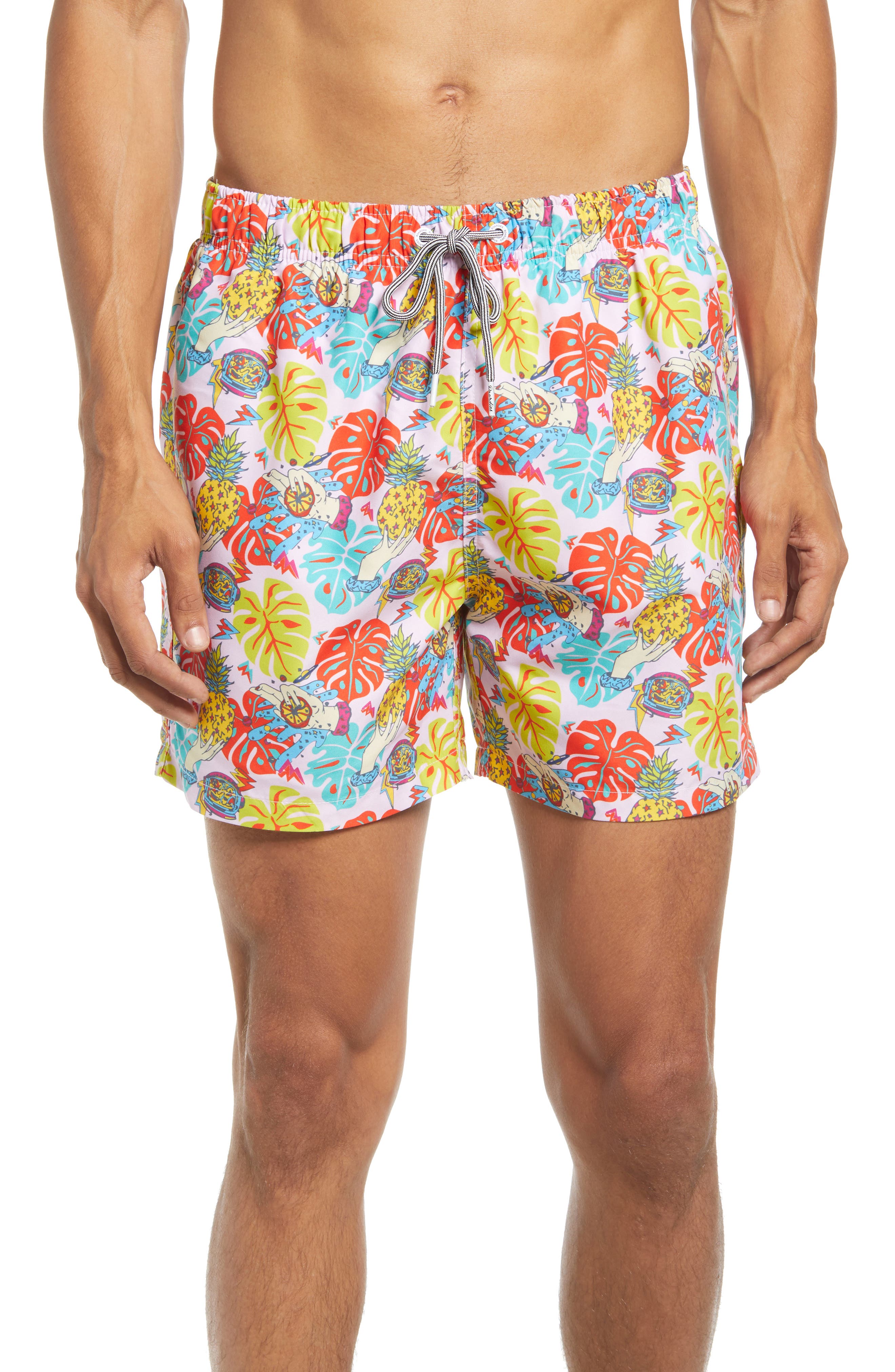 NaNa Home Mens Swim Trunks Swimwear Short Pink Stars Briefs Boardshorts NaNa Home Mens Swim Trunks Swimwear Short Pink Stars Briefs Boardshorts
